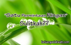 “Satu Permintaan Ringan”