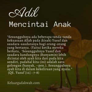 Adil dalam Mencintai Anak