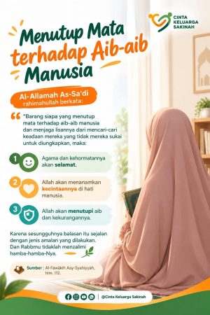 Menutup Mata Terhadap Aib Manusia