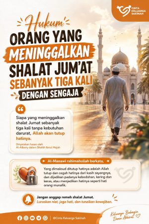 Hukum Meninggalkan Shalat Jum’at Sebanyak 3 Kali